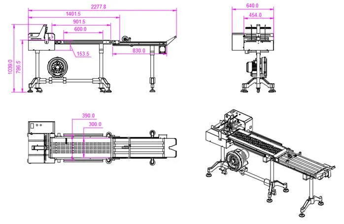 Vacuum High Speed Intelligent Automatic Standard Feeder Feeding Paging Machine with Adsorption for Inkjet Printing Coding Machine Printer