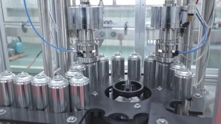 Venda direta da fábrica Máquina de enchimento de latas de aerossol totalmente automática Saco na válvula Técnica