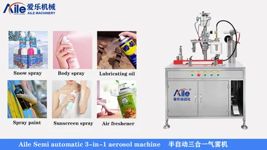 Guangzhou Aile Insecticide Spray Lata Espuma de Barbear Aerossol Spray Lata de Enchimento de Máquina de Tinta Spray Linha de Produção de Tinta Spray